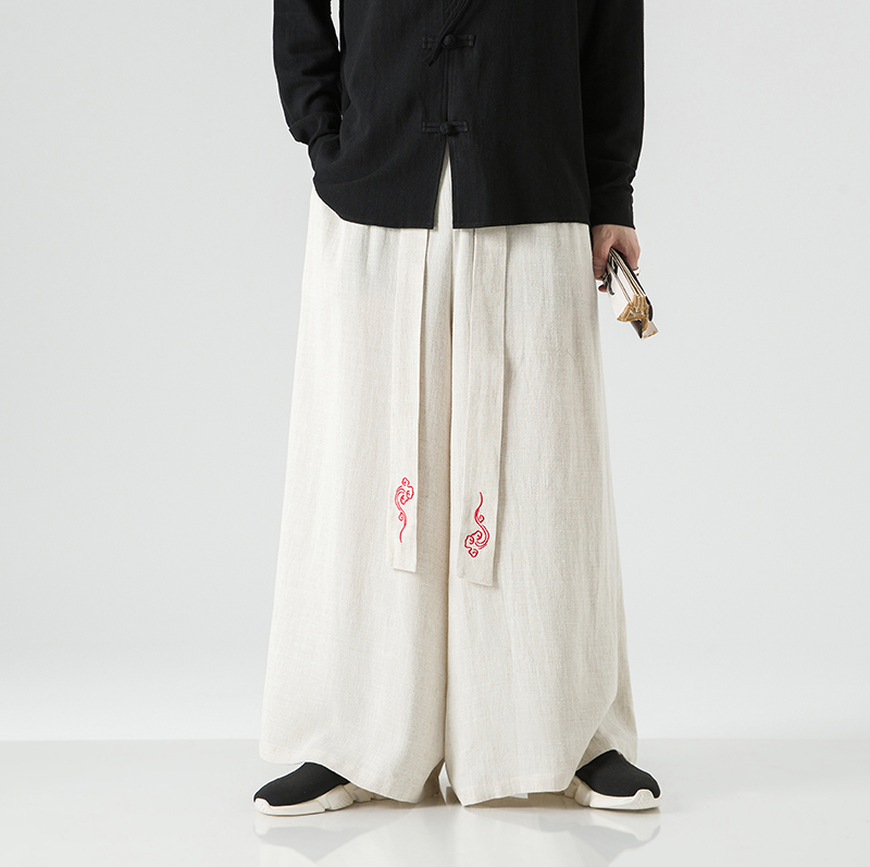 Men'S Fashion Linen Pants - 2023 Модные мужские льняные широкие брюки,