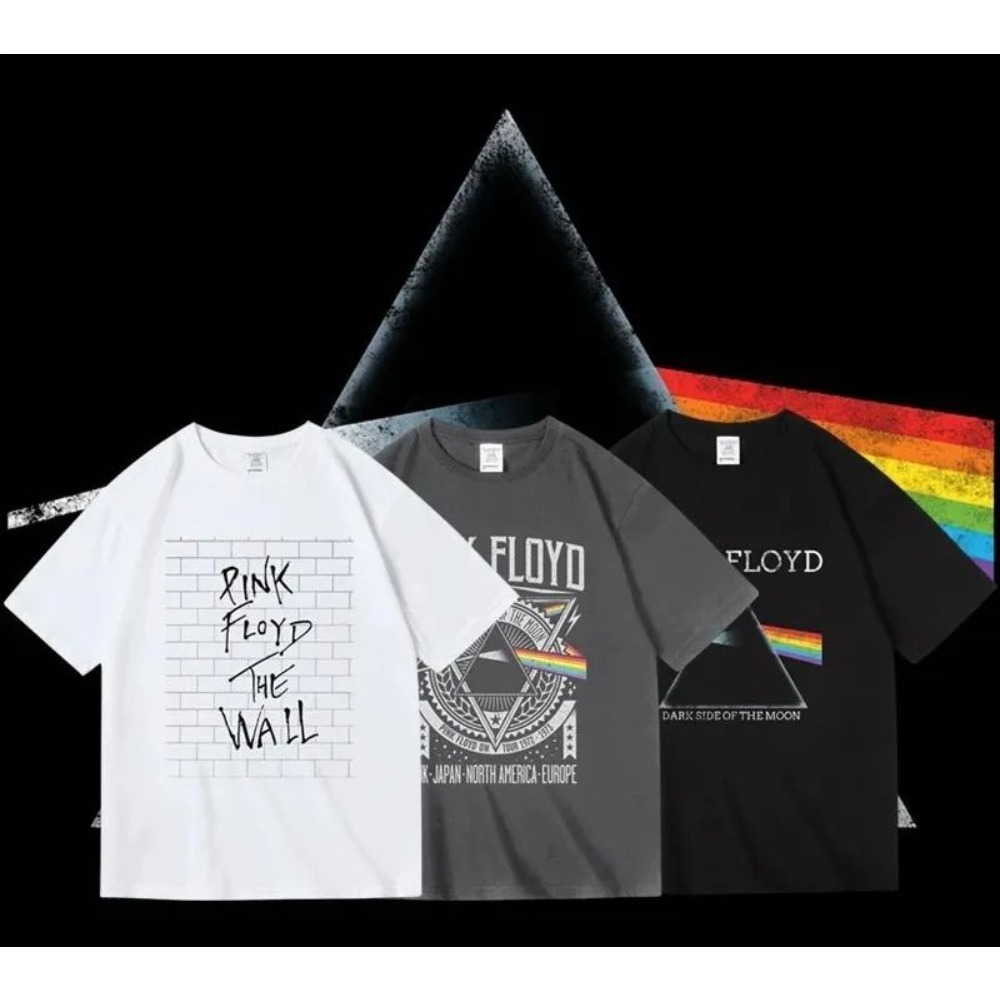 Men'S Fashion Pink Shirt - Футболка Pink Floyd The Moon Album,