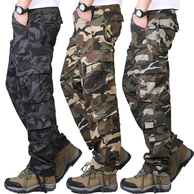 Mens Fashion Camo Pants - Мужские камуфляжные военные брюки, мужские повседневные