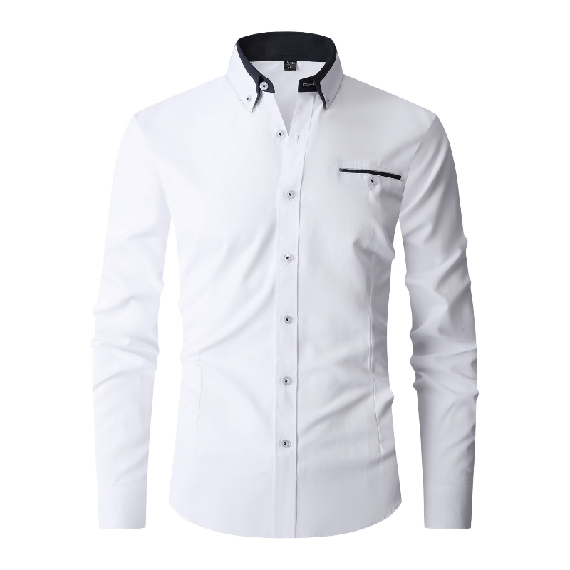 Men'S Fashion Formal - Мужская классическая рубашка с длинным рукавом,