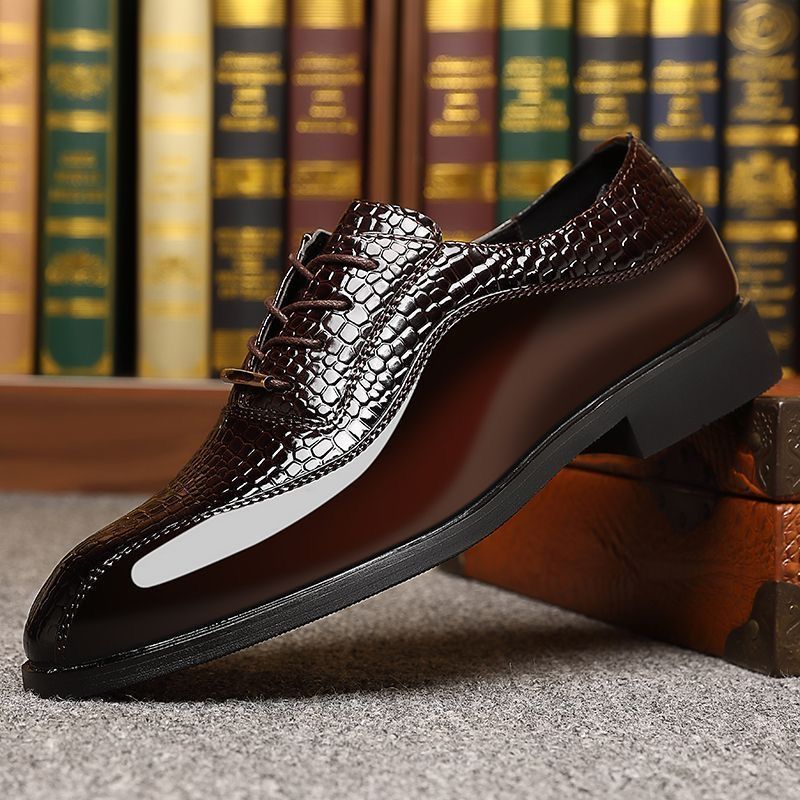 Men'S Fashion Formal - Мужские глянцевые лакированные туфли в британском
