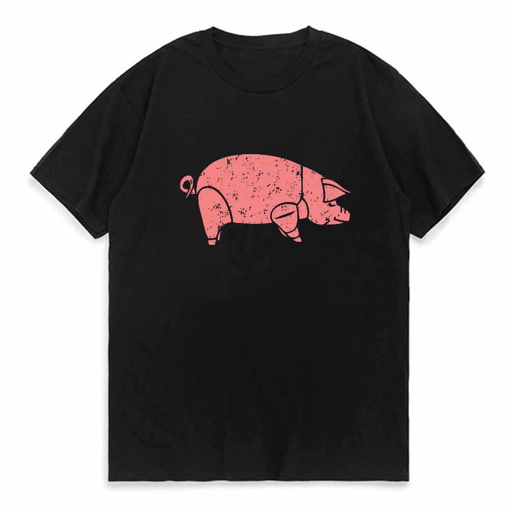 Men'S Fashion Pink Shirt - Футболка с принтом Pink Floyd Animals