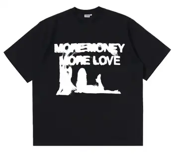 Men'S Fashion Oversized T Shirt - Модная футболка с принтом «More Money