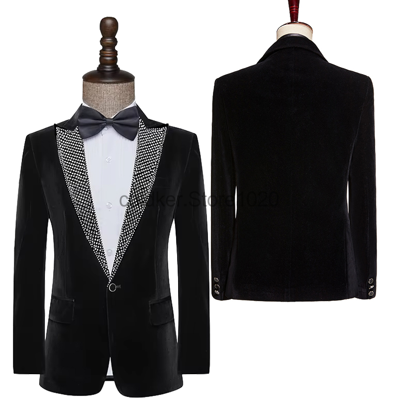Men'S Fashion Lk - Новый мужской роскошный бархатный пиджак с