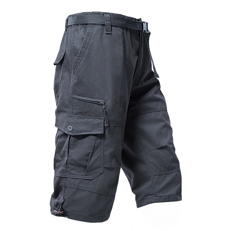 Men'S Fashion Loose Pants - Мужские хлопковые бриджи 3/4 длины, свободные,
