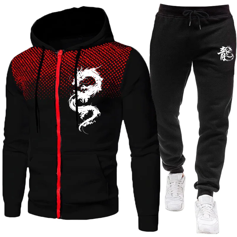 Men'S Winter Fashion - Мужской модный комплект с принтом «Парижский