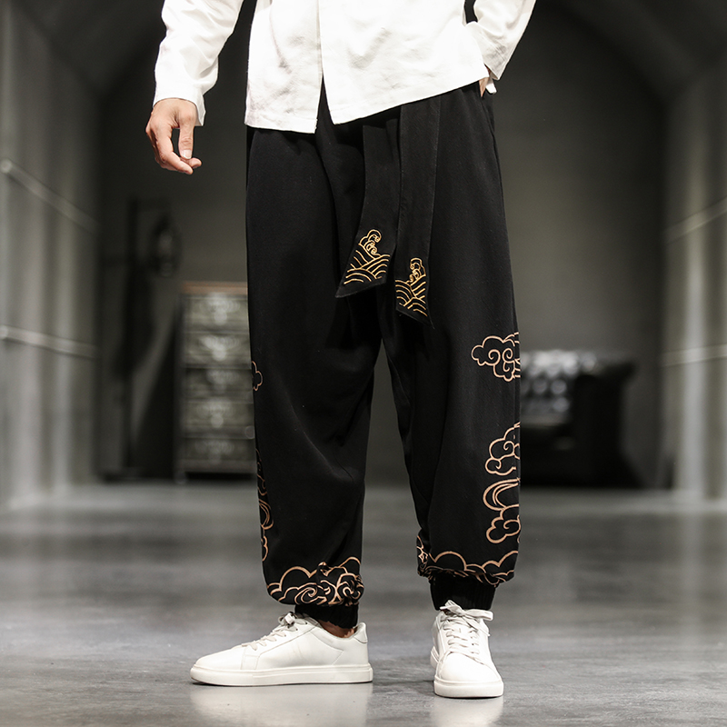 Штаны мужские осенние, с принт – обзор и цена Men'S Fashion Linen Pants