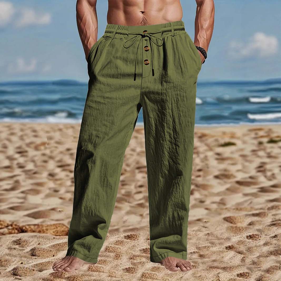 Новые мужские повседневные дыш – обзор и цена Men'S Fashion Linen Pants