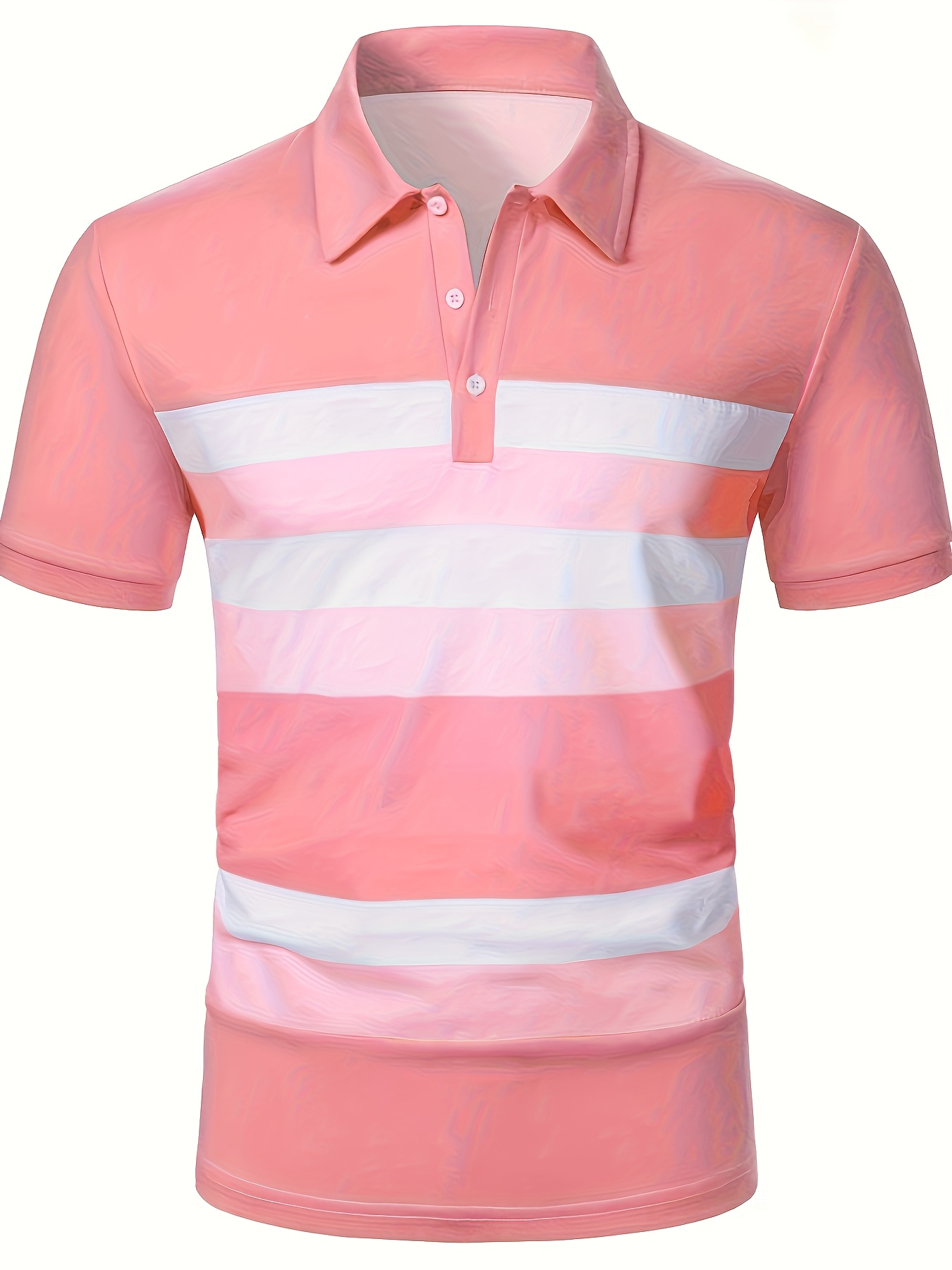 Летняя мужская рубашка с корот – обзор и цена Men'S Fashion Pink Shirt