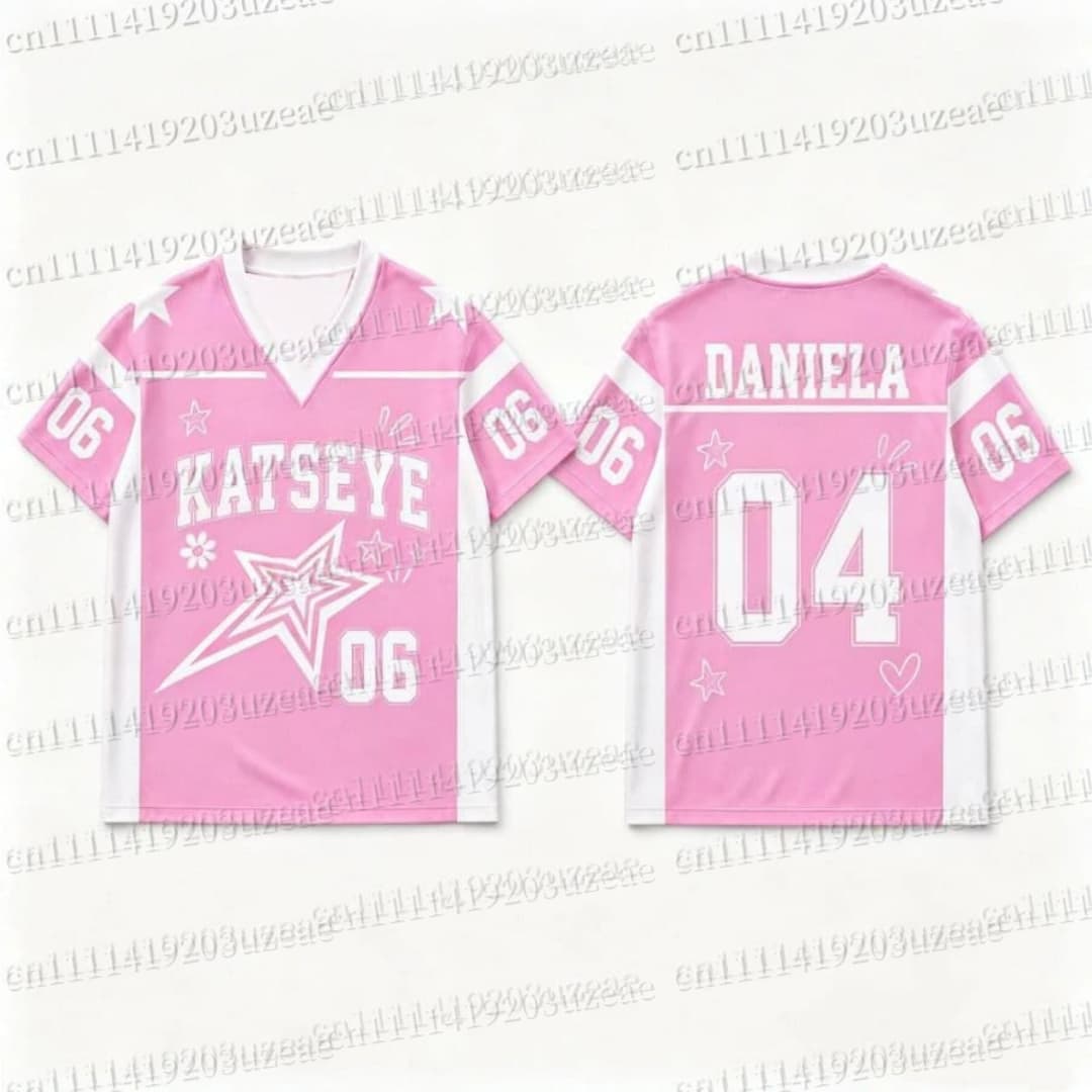 Футболка KATSEYE с розовым зве – обзор и цена Men'S Fashion Pink Shirt