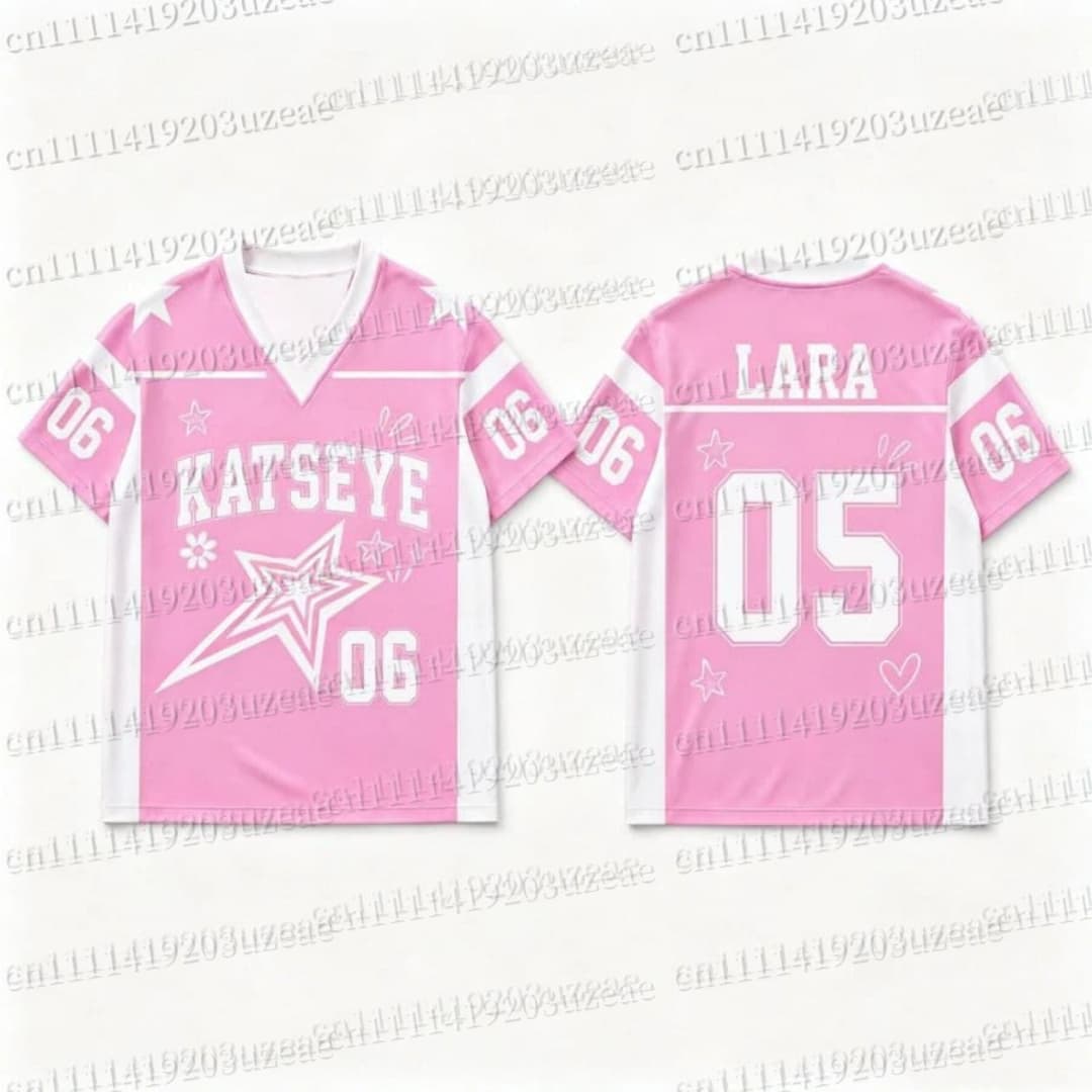 Футболка KATSEYE с розовым зве – обзор и цена Men'S Fashion Pink Shirt