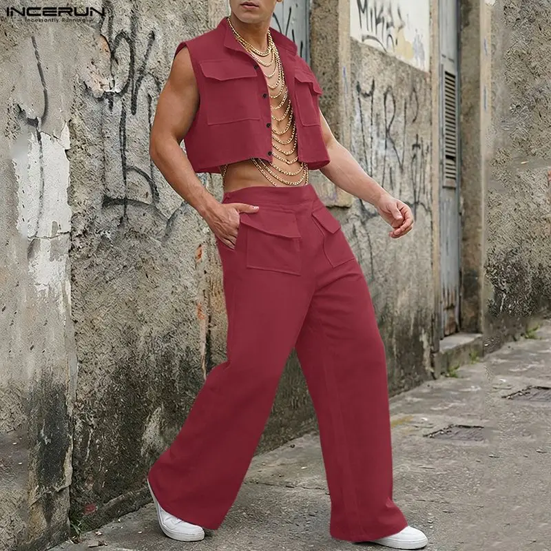 Мужской комплект INCERUN: одно – обзор и цена Men'S Fashion Loose Pants