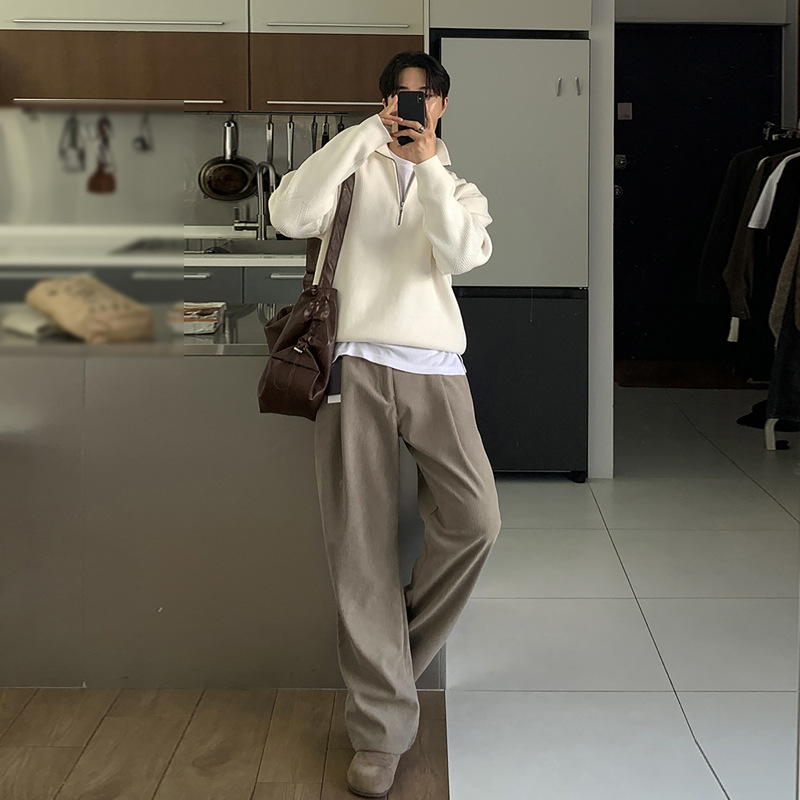 Мужские весенние брюки из вель – обзор и цена Men'S Fashion Khaki Pants