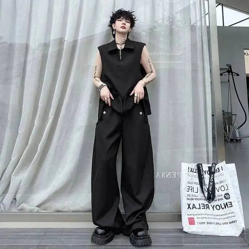 Жилет LUZHEN 2026, модный летн – обзор и цена Men'S Fashion Loose Pants