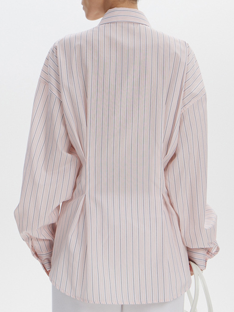 YERMORA Розовая полосатая блуз – обзор и цена Men'S Fashion Pink Shirt