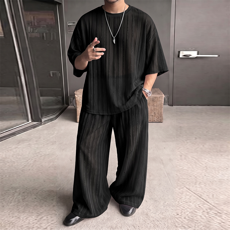 Мужской комплект INCERUN: поло – обзор и цена Men'S Fashion Loose Pants