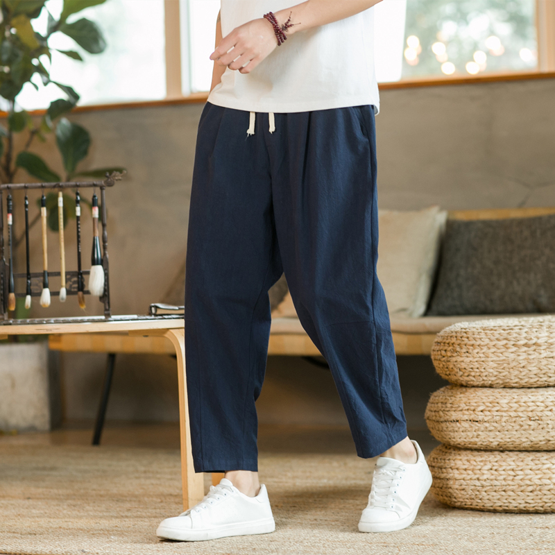 Мужские брюки из хлопка и льна – обзор и цена Men'S Fashion Linen Pants