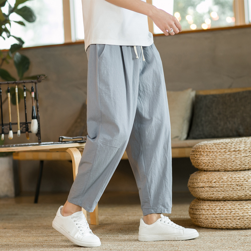 Мужские брюки из хлопка и льна – обзор и цена Men'S Fashion Linen Pants
