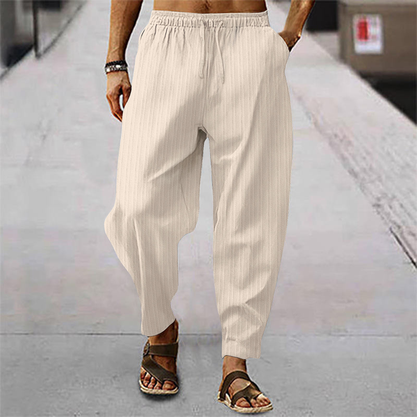 Новые модные мужские льняные ш – обзор и цена Men'S Fashion Linen Pants