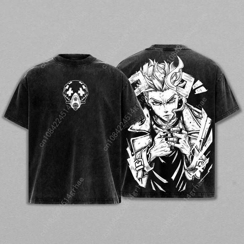 Винтажная футболка Gachiakuta  – обзор и цена Men'S Fashion Oversized T Shirt