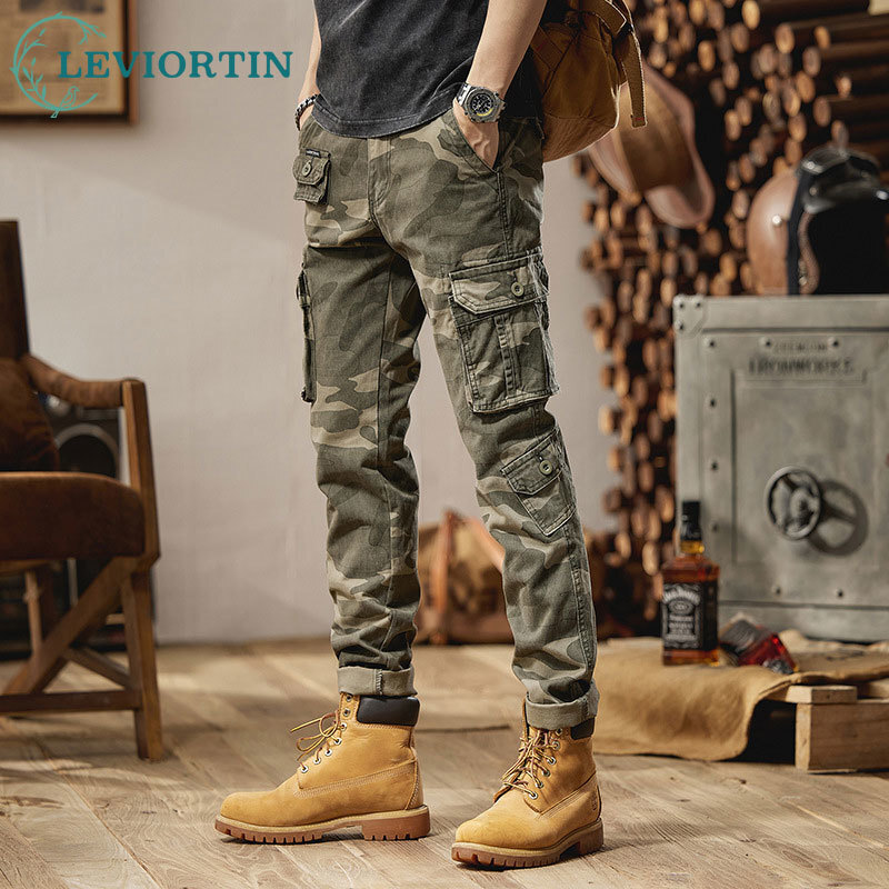 2025 г., мужские модные модные – обзор и цена Mens Fashion Camo Pants